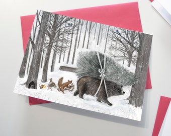 Greeting Card - Teamwork - Happy Holidays / Christmas - Card - Greeting cards - Greeting card - Christmas