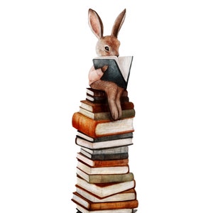 Carte de souhaits - « La pile sans fin » / Greeting cards / Stationery / Book / Lapin / Artwork / Québec Bild 2