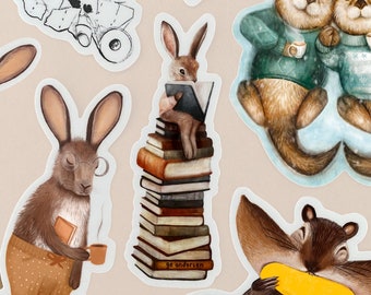 Sticker / Various stickers / Animals / Illustration