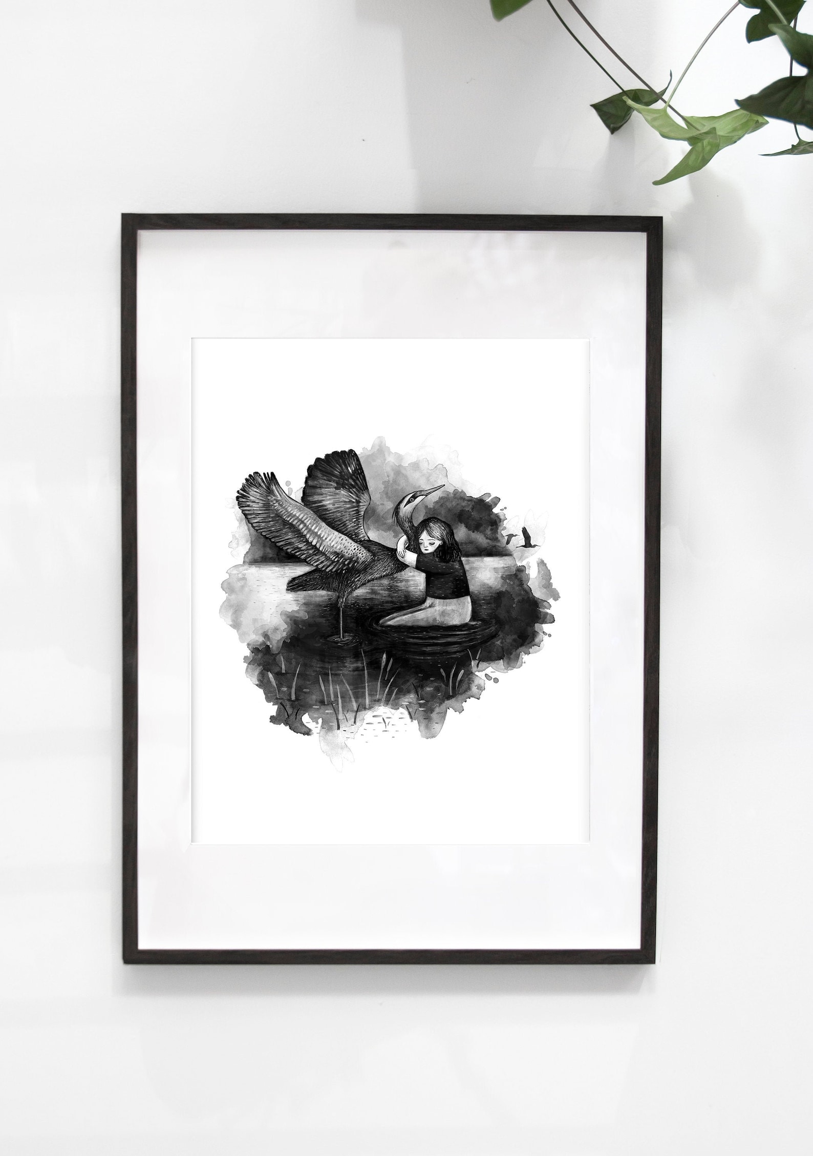 Large 16x20 In. Illustration Poster retaining You / Print