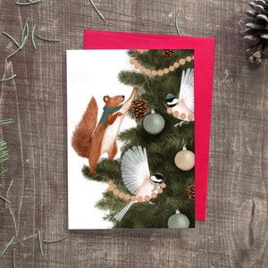 CHRISTMAS “The Decorators” / Happy Holidays / Christmas / Greeting card / Greeting card / Animal / Birds / Quebec