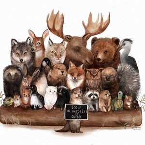 Carte de souhaits - La classe de la forêt Bild 2