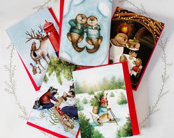 Paquet de 5 cartes de Noël 2023 - Bundle - Christmas Card - Greeting cards