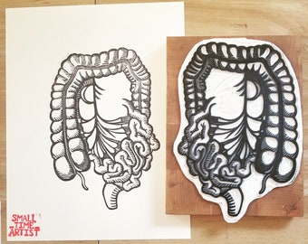 Anatomical Print #6: The Intestines