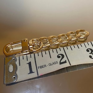 Gold Purse Strap Extender Chain/ Bag Charm 3” to 8” inches/ different sizes (ONE)
