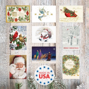 Festive Christmas Cards: Elegant Holiday Greeting Cards with Envelopes
