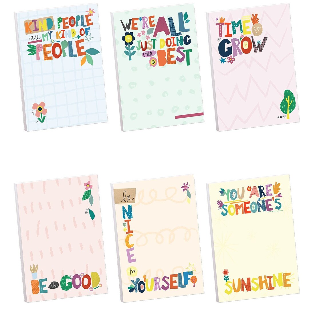 Kindness Sticky Note Assortment / 3 X 4 Repositionable Floral Classroom