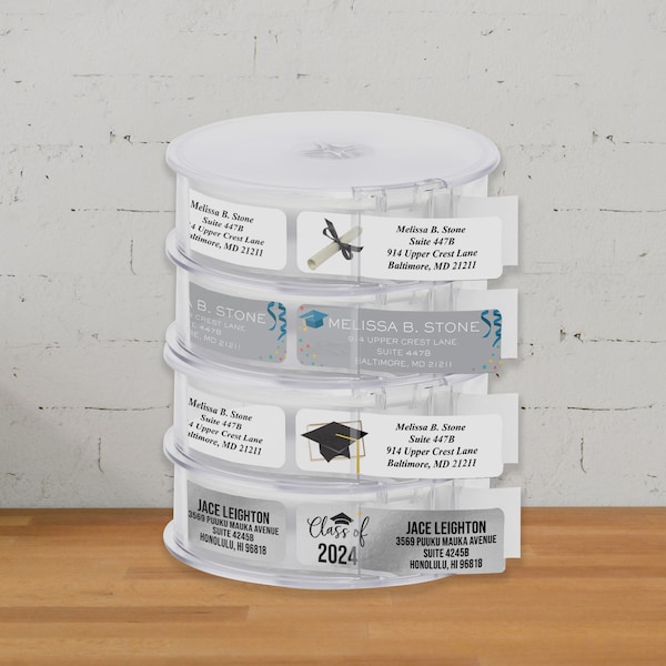 Graduation Address Labels With School Name Etsy