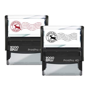 North Pole Air Mail Stamp: Reindeer Christmas Holiday Stamper