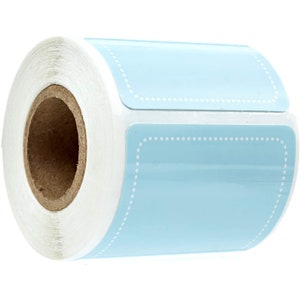 Sky Blue Write On Pantry Labels / 100 Reusable Storage Labels / 2" x 3" Organization Labels / Water Resistant Food And Spice Jar Labels