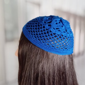 Cotton Lace Kippah for Women: Jewish Yarmulke, Hiddur Mitzvah