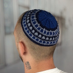 Custom Crochet Kippah: Jewish Yarmulke for Kids & Adults