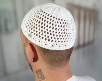 Breathable bamboo kippah Large mesh kippot Magen David elastic yarmulke Rosh Hashanah Passover Hanukkah Bar Mitzvah Shabbat Jewish gift