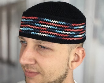 Mens beanies Kippah Large kufi hat mens Spring hats Skull cap for men Custom made kufi M L XL Birthday Prisoner gifts for him