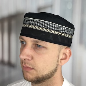 Summer cotton kufi Islamic skullcap hat with adjustable size Eid gifts Muslim accessories Birthday Ramadan Namaz gifts for him