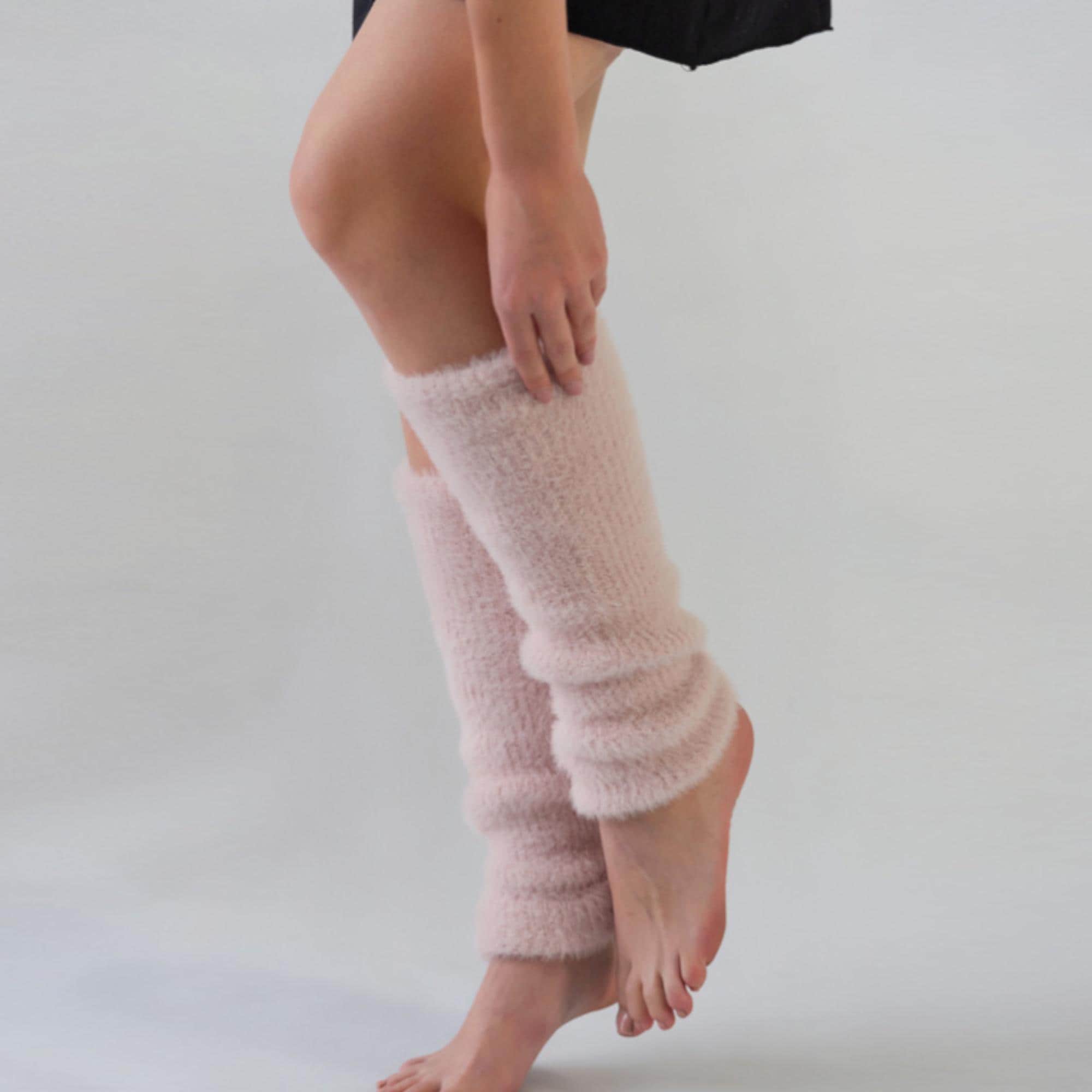ZORVYN Y2K Beenwarmers voor dames, grijs, met ritssluiting, gebreid