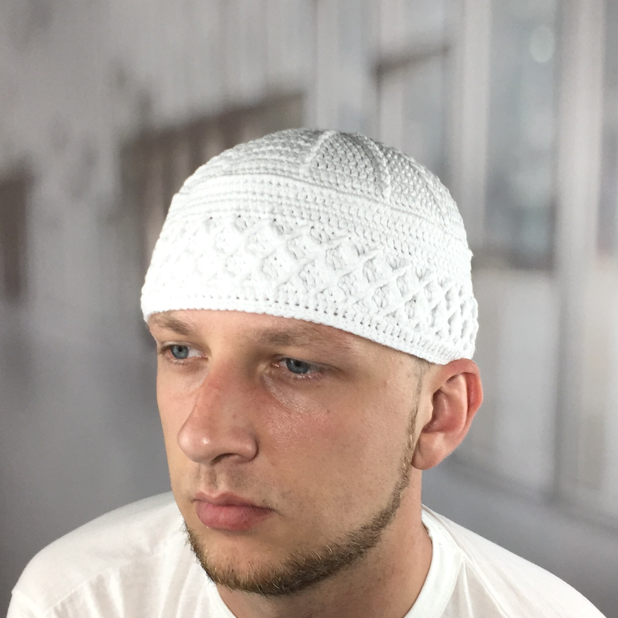 訳あり超特価の通販 帽子 THEREDTHREAD S fuzzy knit beanie white