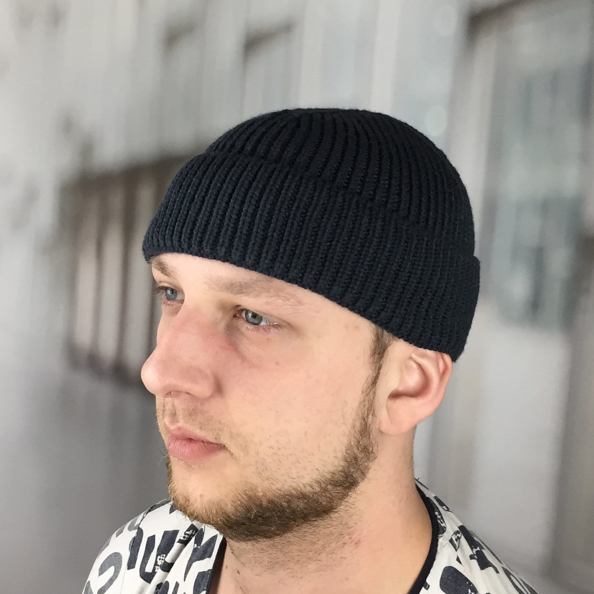 Red Wool Fisherman Beanie: Mens Crochet Dockers Hat - Etsy