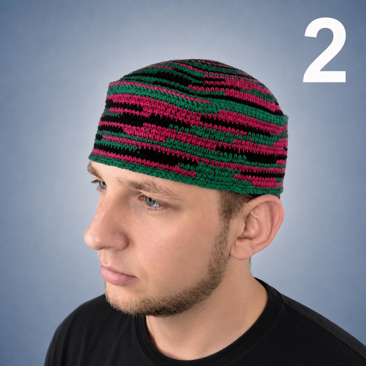 Jim Brown Green Kufi Hat: Pan African Heritage Inspired Mens