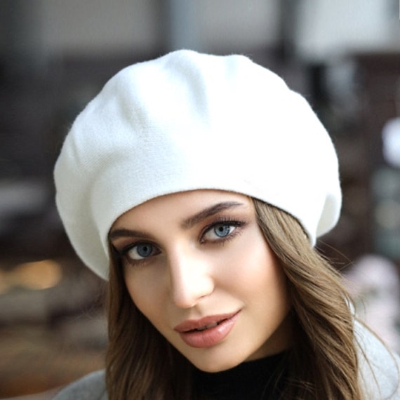 White wool beret Clearance