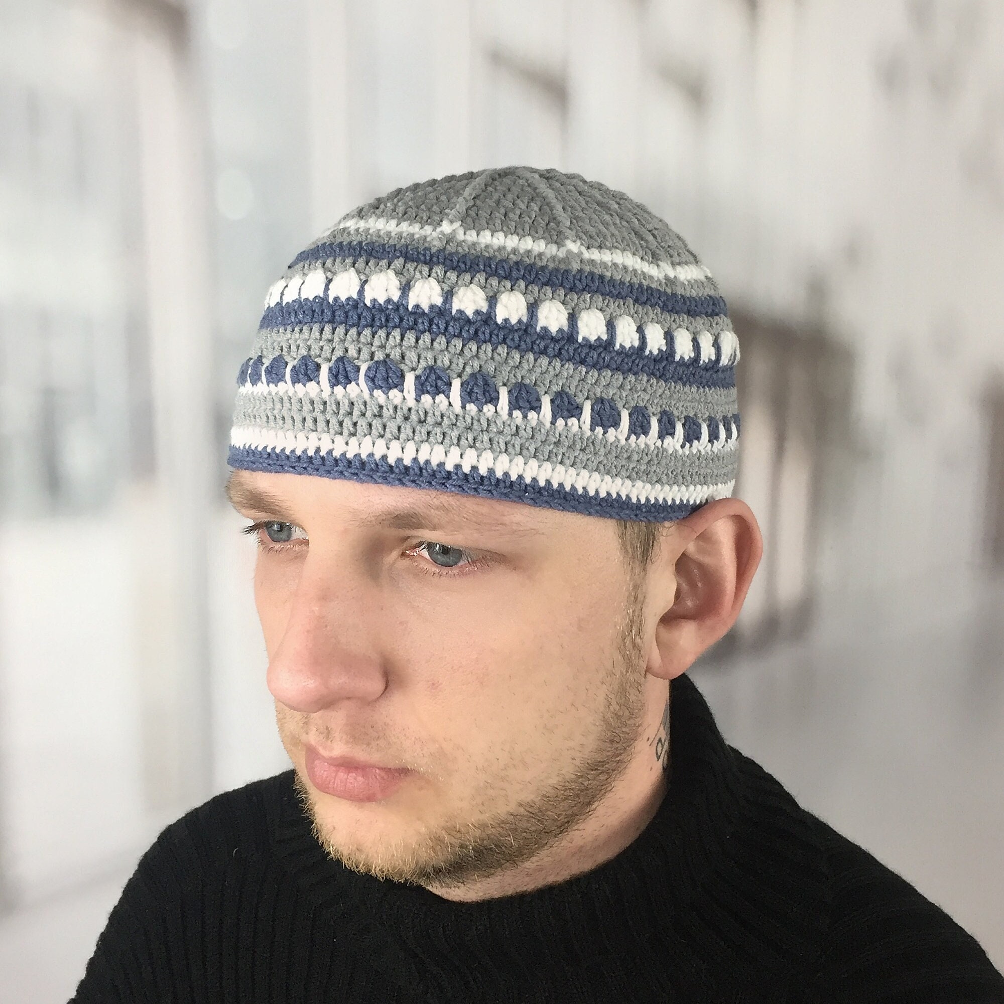 Joe Zawinul Mens Skull Cap Above Ear: Crochet Musician Beanie