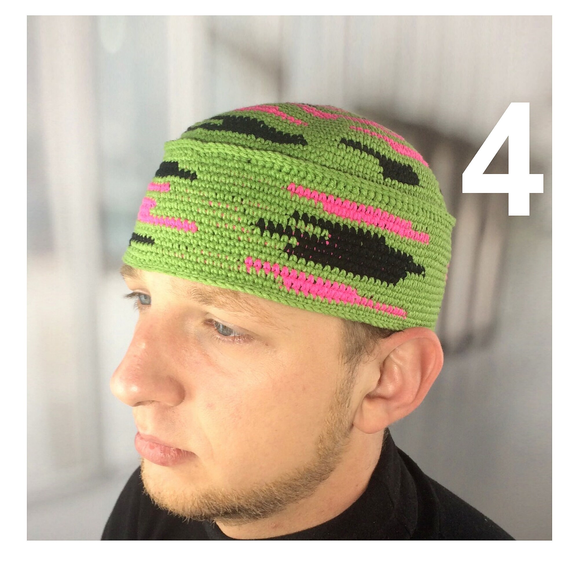 Crochet Kufi Hat: Jim Brown Style Pan-african Beanie - Etsy