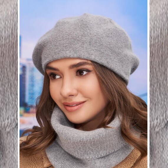 Winter Pompom Beanie Hats for Women Fluffy Knit Womens Beanie Faux Fur Crochet Skull Cap Warm Bucket Outdoor Ear Cover