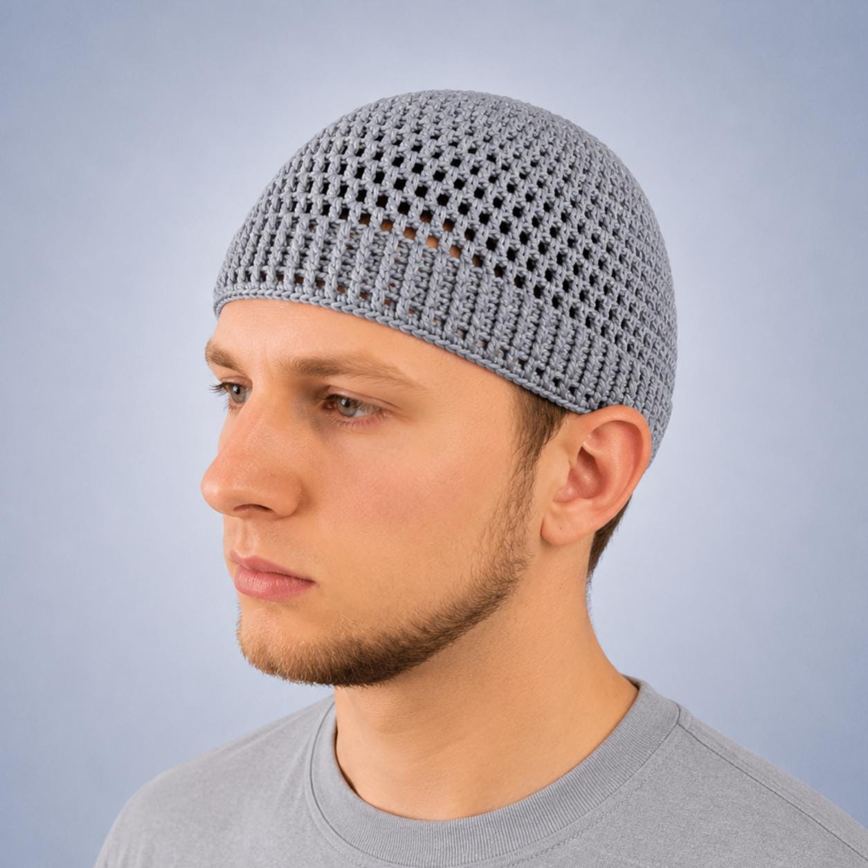 Stay-on Sports Kufi Hat Stretch Fisherman Beanie Elastic