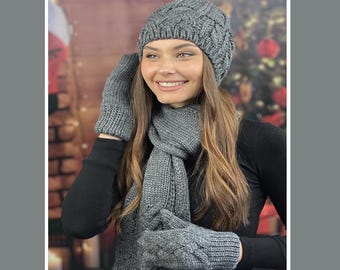 Set Invernale Hicdaw: Berretto, Sciarpa Lunga E Guanti Touchscreen Con Fodera In Pile – Unisex - 6