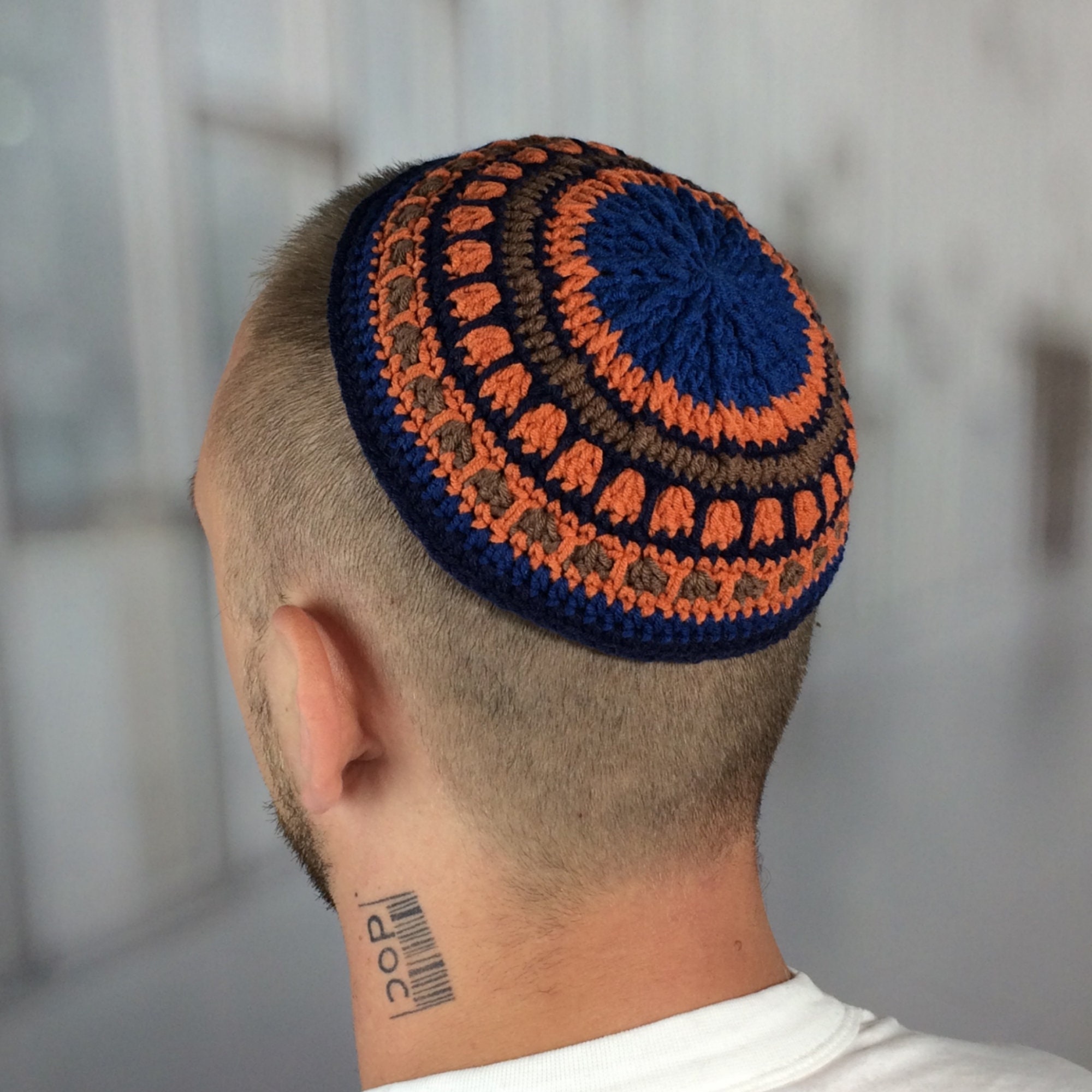 Kippa Blanche Pour Homme - Yarmulke Juif En Polyester Respirant - Couvre-chef Religieux Pour Cérémonies Et Port Quotidien