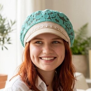 Floral Newsboy Hat - Etsy display picture 1