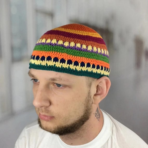 Joe Zawinul Mens Skull Cap Above Ear: Crochet Musician Beanie