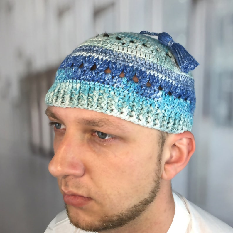 Large Kufi Hat Rainbow Kufi Tassel 
