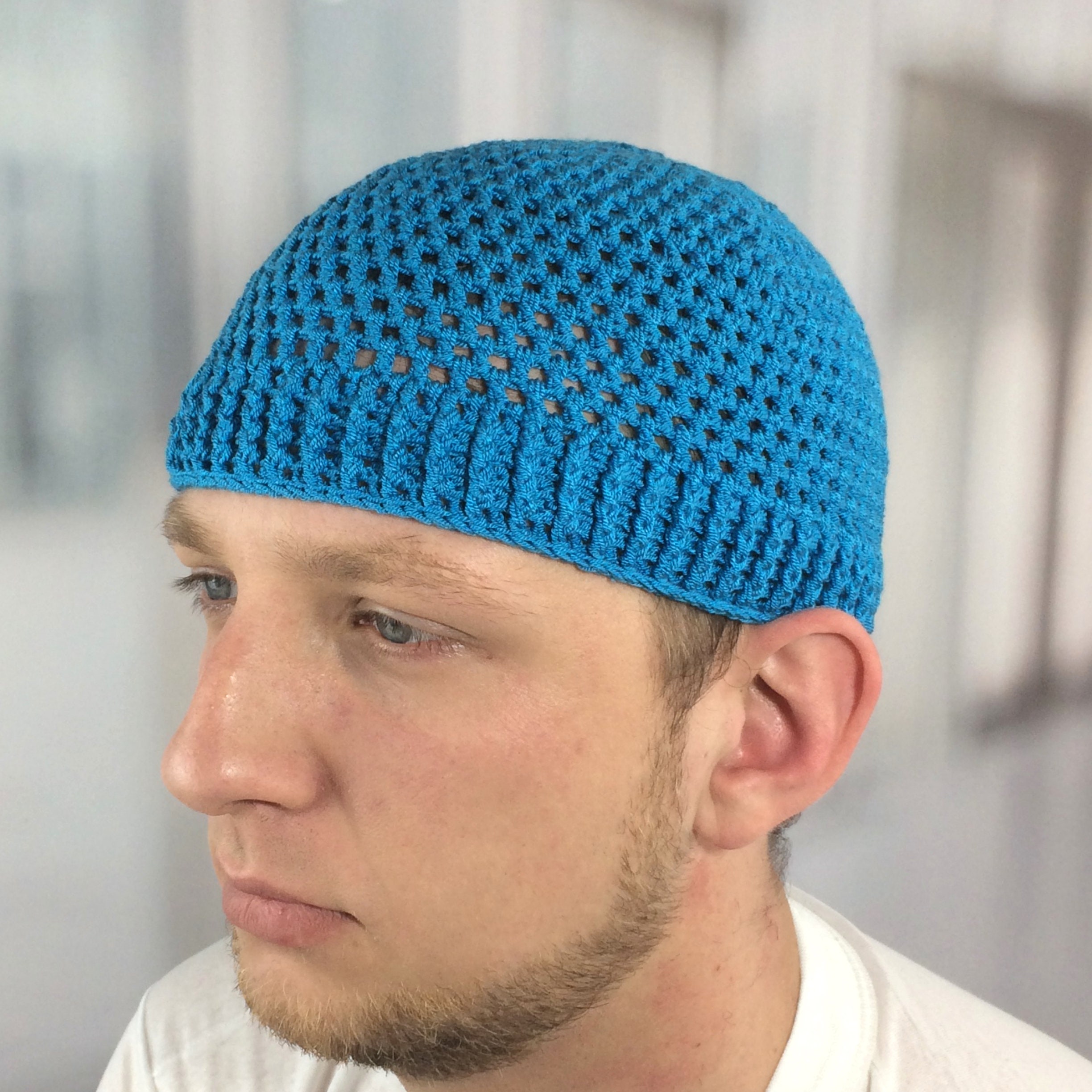 Large kufi hat mens Custom skull cap for men Stretch kufi 60 Etsy