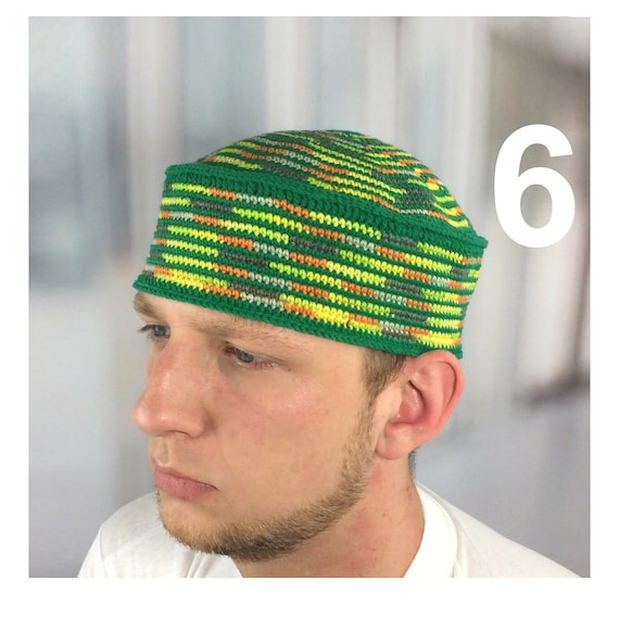 Jim Brown Green Kufi Hat: Pan African Heritage Inspired Mens