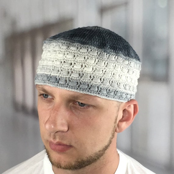 Grands bonnets pour hommes kufi prière islamique kufi grande taille Omra  cadeau bonnet au crochet homme accessoires musulmans cadeau d'anniversaire  Ramadan Namaz -  France