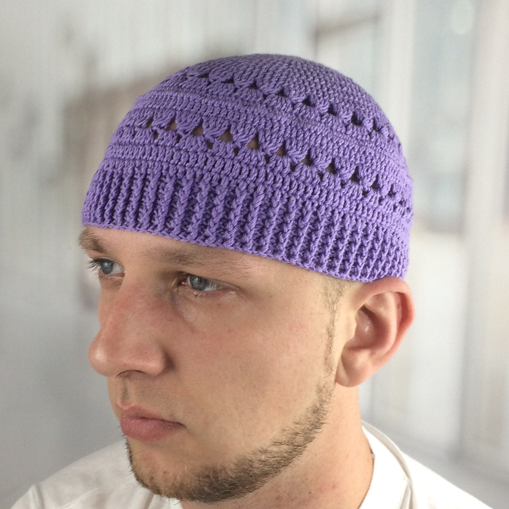 Large Kufi Hat Mens Spring Hats Crochet 