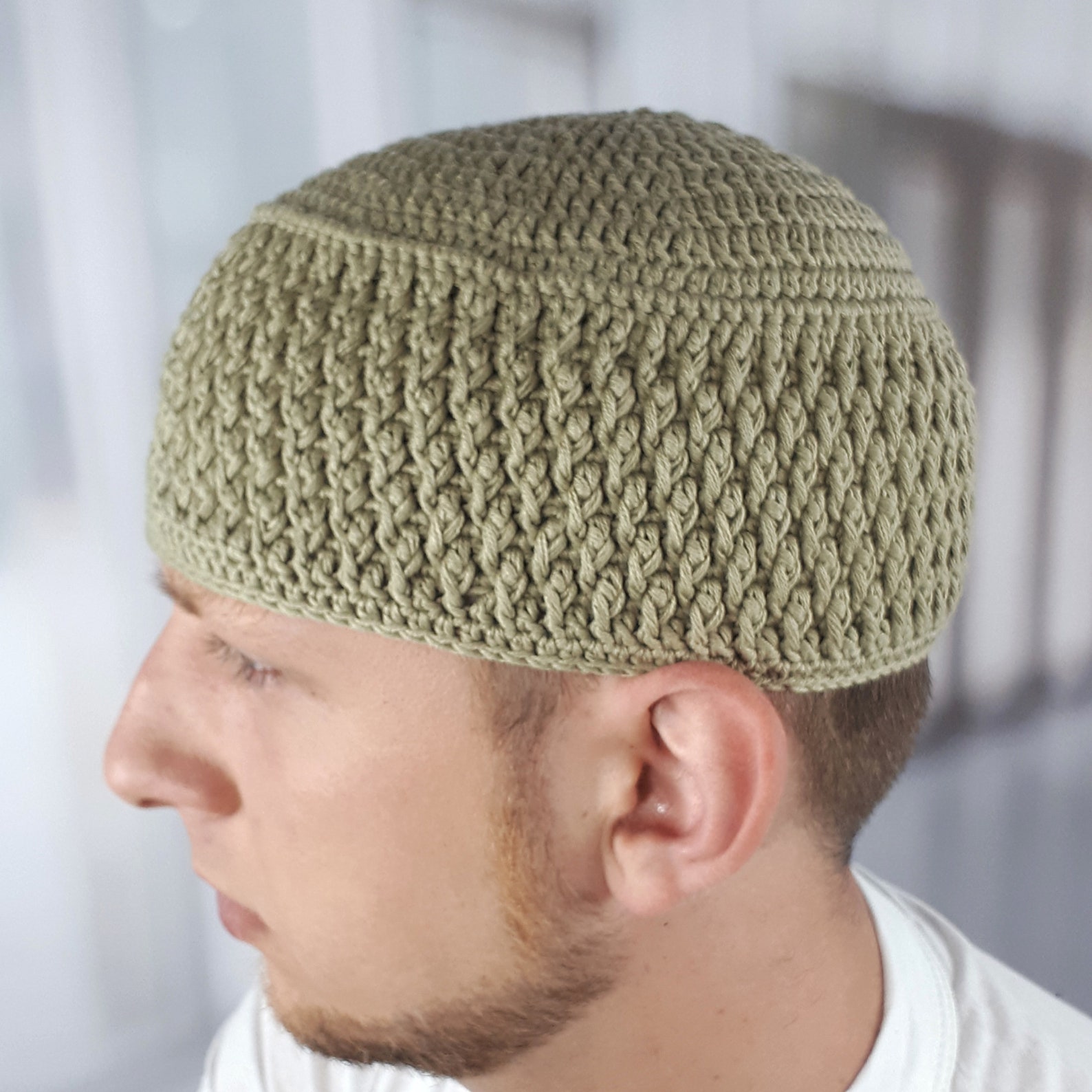 Islamic Prayer Kufi Umrah Gift Crochet Beanie Men Kufi With Etsy