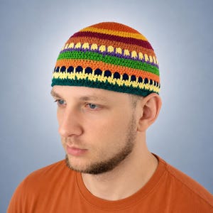 Joe Zawinul Fisherman Beanie Kufi Hat for Musician Multi-color
