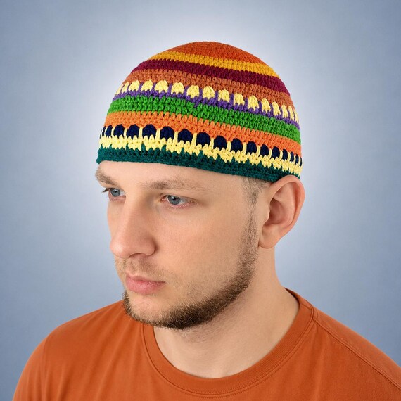 Joe Zawinul Fisherman Beanie Kufi Hat for Musician Multi-color