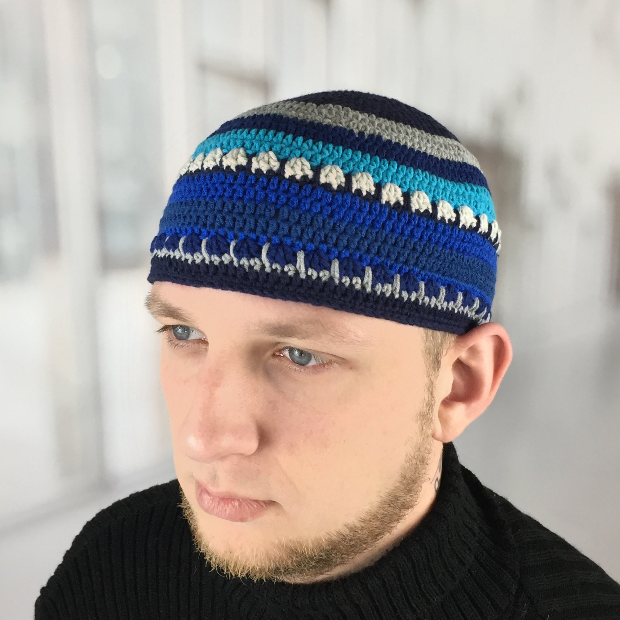 Jaco Pastorius Hat Multicolored Striped Joe Zawinul Kufi Musician