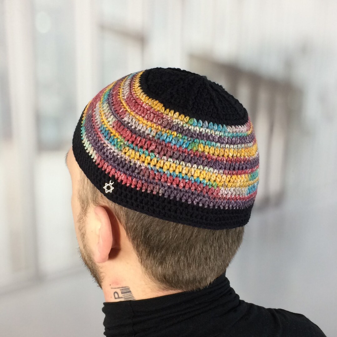 Autumn Kippah 11&rsquo; Rainbow Splash Kippot Deep Fit Yarmulke - Etsy