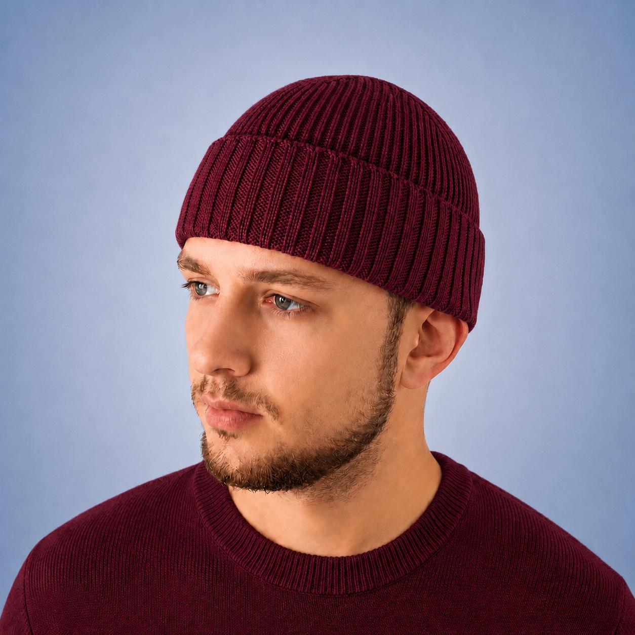 Dockers ビーニー Wool Fisherman Beanie | Short Knitted Dockers Hat | Winter