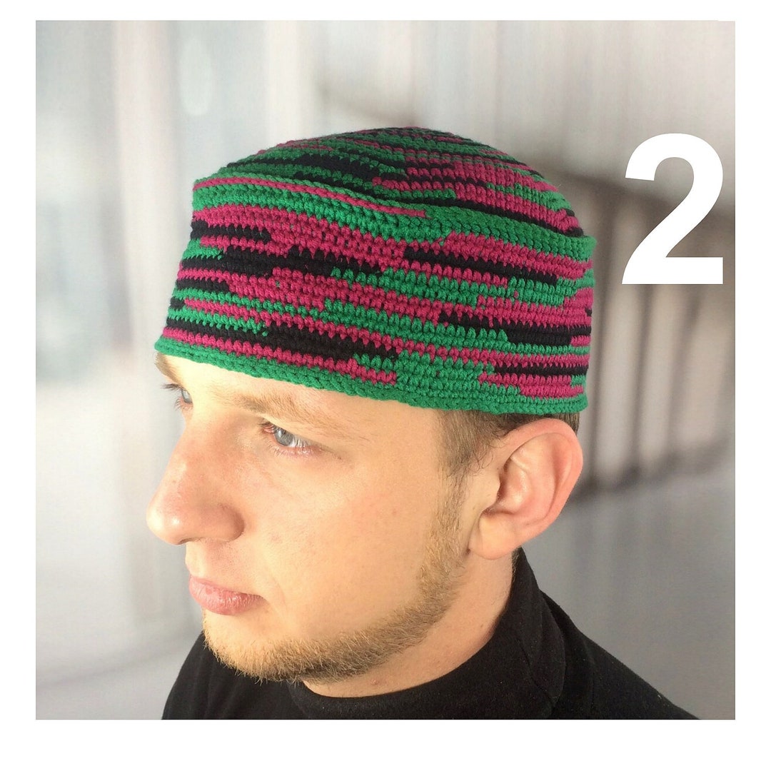 Jim Brown Green Kufi Hat: Pan African Heritage Inspired Mens