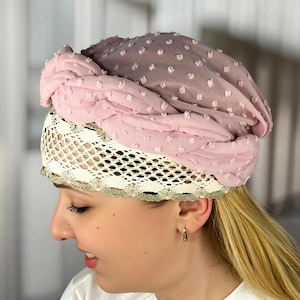 Lightweight beanie Hair loss turban for women cancer patient Alopecia Chemo headband Eyelet hat head wrap