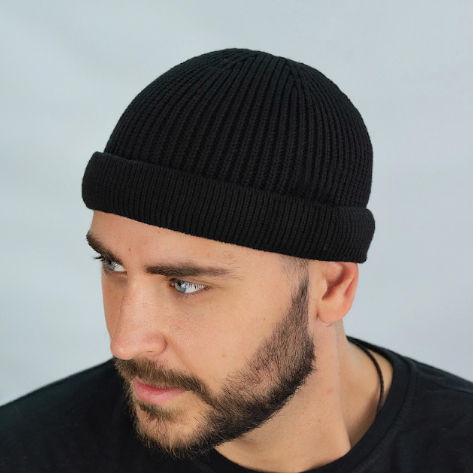 Crochet Fisherman Beanie: Wool Blend Docker Hat, Winter Gift - Etsy