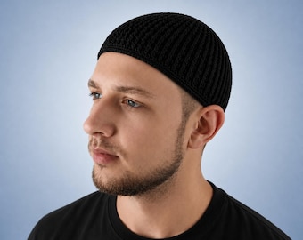 Extra large kippah men Woven Jewish yarmulke textured Daily Baba Sali style kippot Rosh Hashanah, Bar Mitzvah gift
