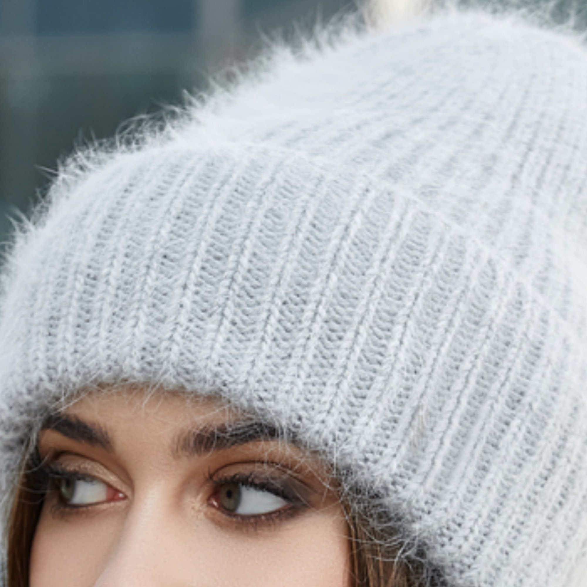 韓国商品/THE TIS TWIST ANGORA KNIT BEANIE 韓国商品/THE TIS TWIST ANGORA KNIT BEANIE (The tis/ニット