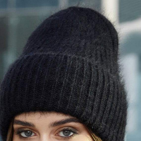 Cool4 Berretto Invernale Lungo A Maglia Grossa - Nero (Taglia Unica 57-60) Per Uomo, Autunno/Inverno