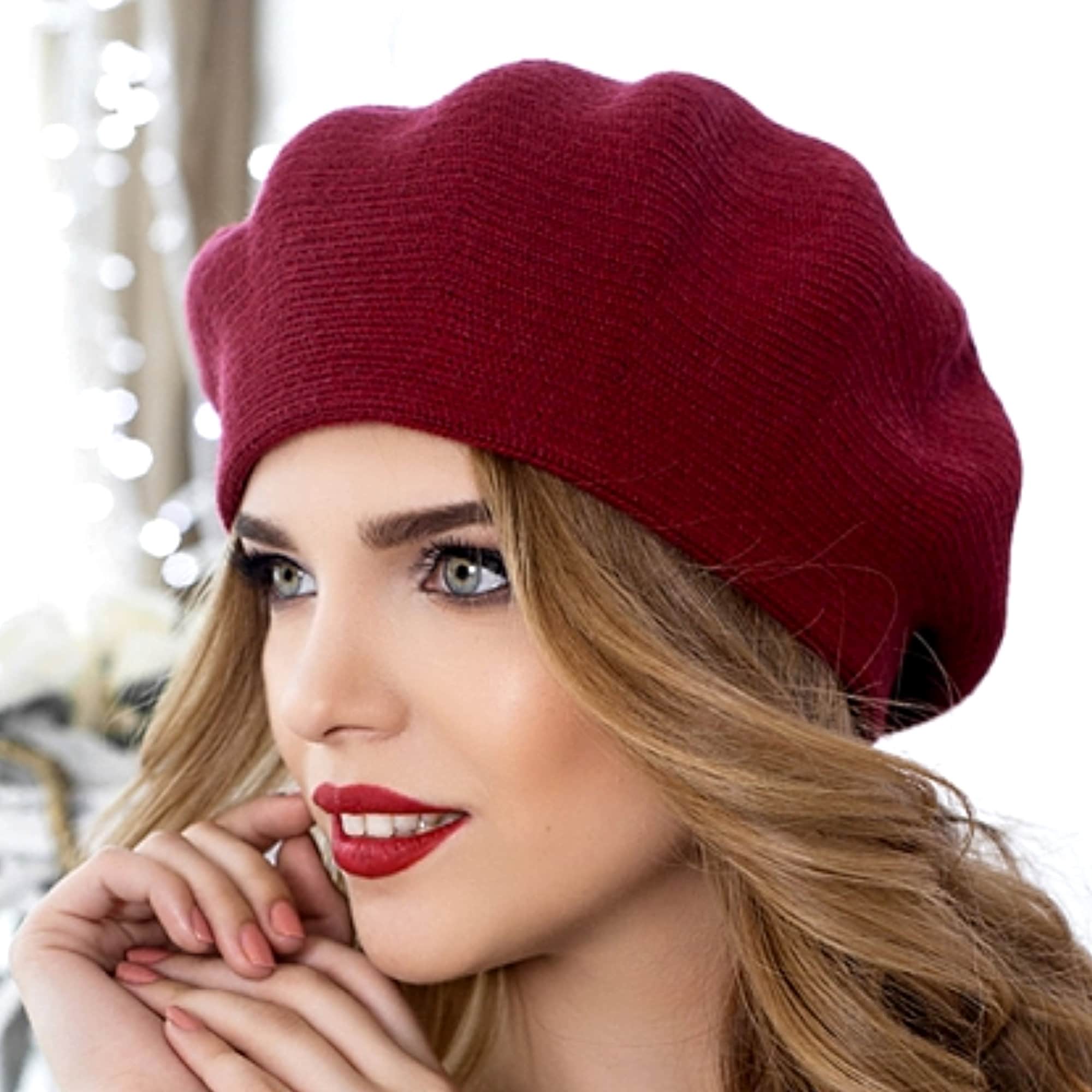 Knit Alpaca Merino Wool Beret: French Style Winter Hat - Etsy